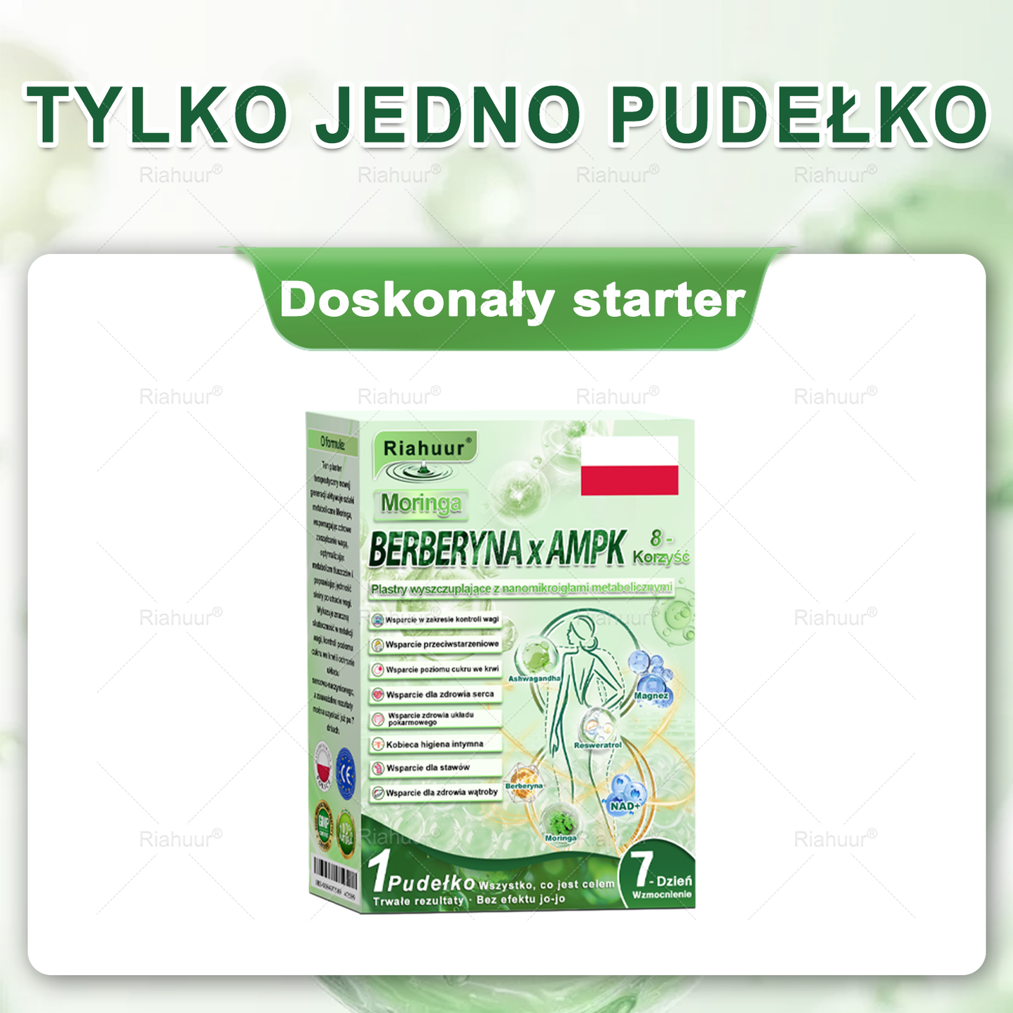 Riahuur®Zostało tylko 5 opakowań! Dajemy dodatkowe 30% zniżki! Zadbaj o formę i zdrowie teraz. Przegapisz – kolejna szansa dopiero w przyszłym roku!